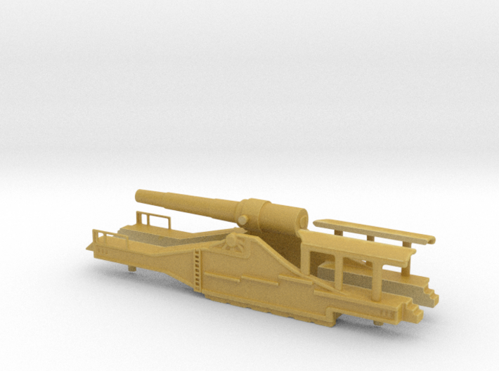 french 320mm railway artillery alvf 1/76 oo body  3d printed 