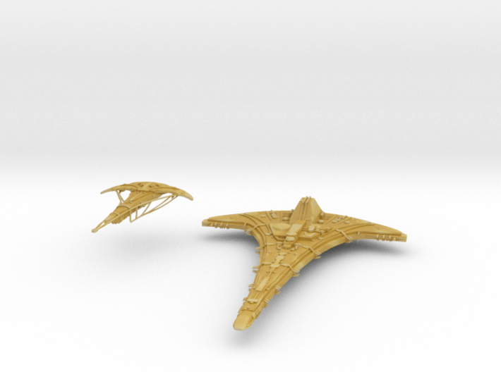 Destiny and Seed ship armada scale 3d printed
