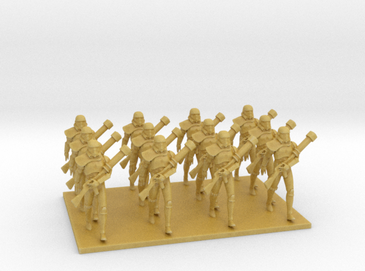 1/72 Star Falcon Diorama - Marching Troopers X 12 3d printed