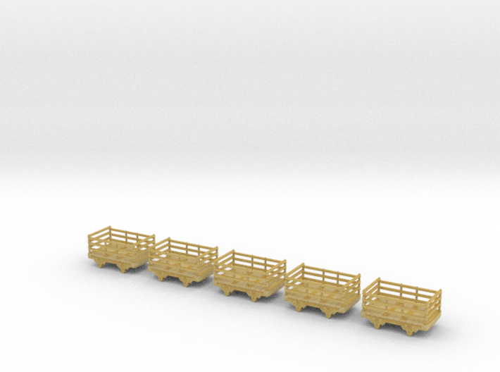 009 Festiniog wooden slate wagon x5 3d printed 