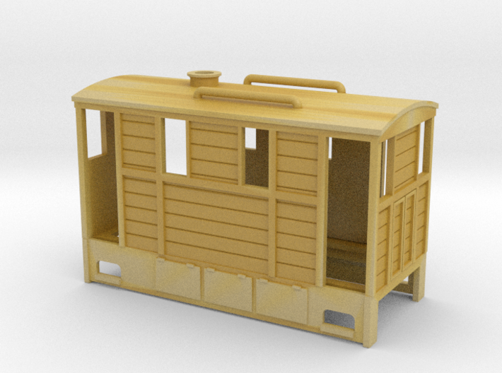 On16.5 wood tram loco 3d printed