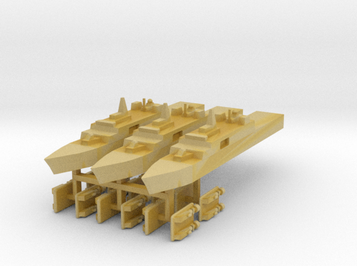 071 Amphibious transport dock (x3) + LCACs (x12) 1 3d printed 