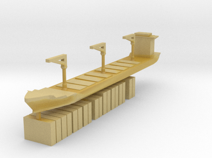 Xiamen Ship w/ Containers 1:2400 3d printed