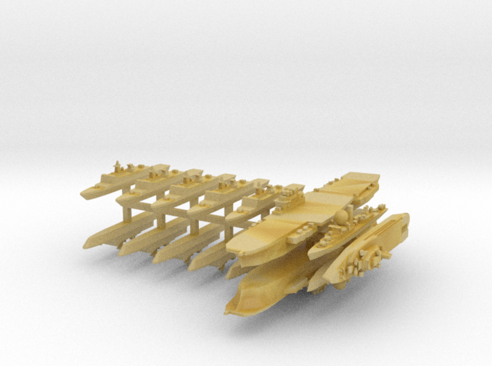French Fleet 2  1:6000 (15 Ships) 3d printed 