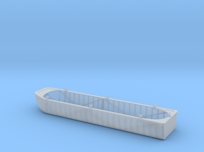 1/87th (H0) scale Austro-Hungarian pontoon (long) 3d printed