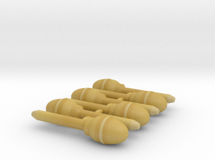1/56th (28mm) scale Rockets for 44M (6pcs) 3d printed