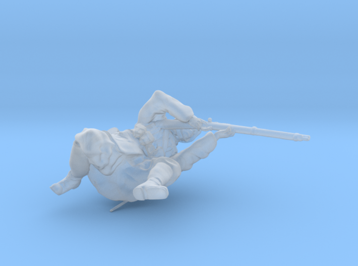 1/35th scale Hungarian soldier kneeing, firing 3d printed
