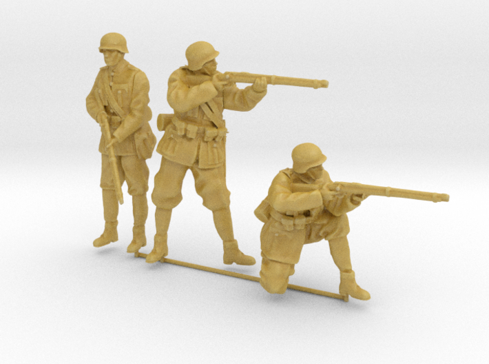 1/35th scale 3 x Hungarian soldiers 3d printed