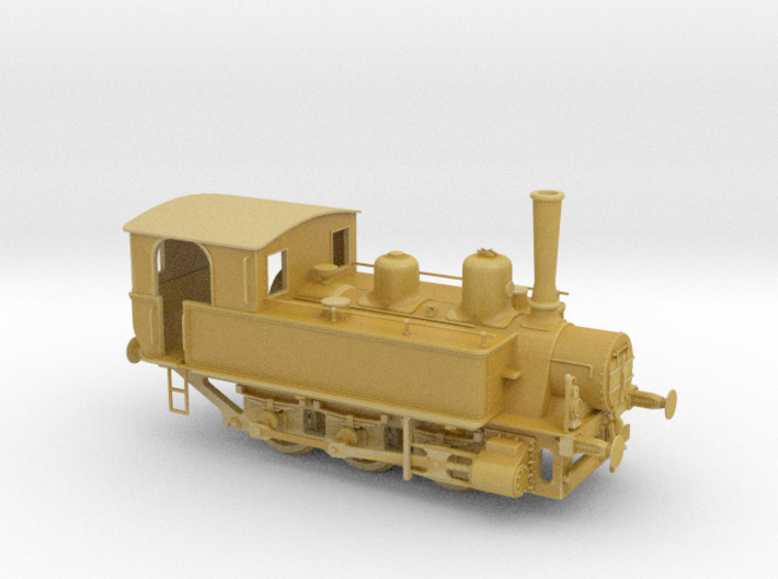 1/87th (H0) scale MAV 377 class steam locomotive 3d printed