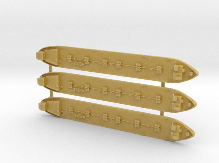 1/1200th scale Hungarian barges T.104, T.106, T.10 3d printed