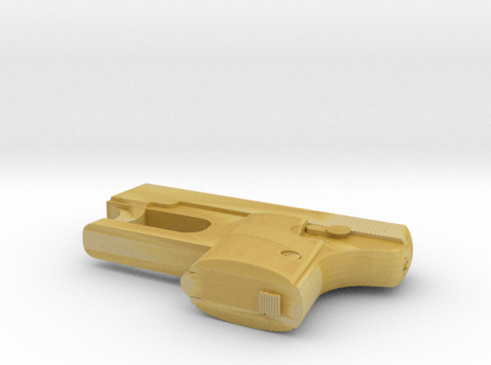 1:3 Miniature Lignose Einhand 2A Pistol 3d printed