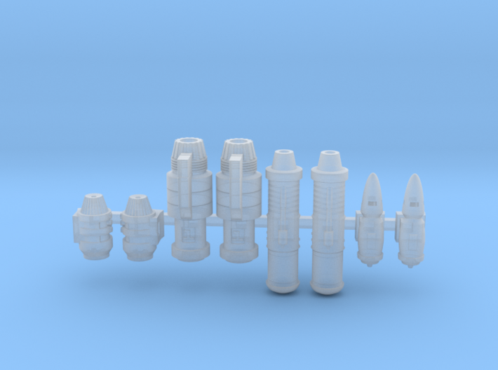 Space Ship Engines 1/270 1/285 3d printed