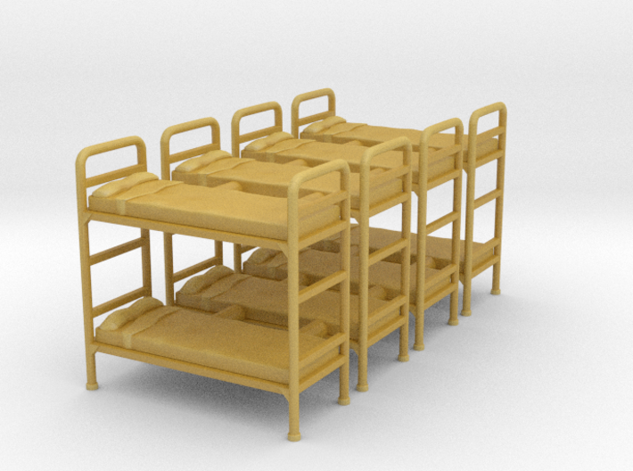 Bunk bed 01.Scale HO (1:87) 3d printed 