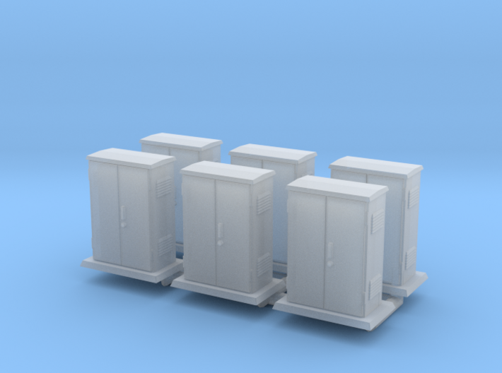 Padmount Electrical Box 01. HO Scale (1:87) 3d printed