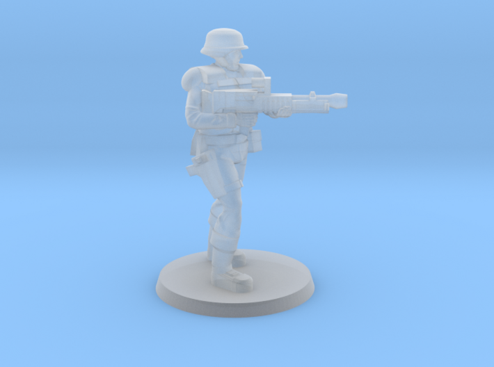 PDF Trooper with Light Machine Gun 3d printed