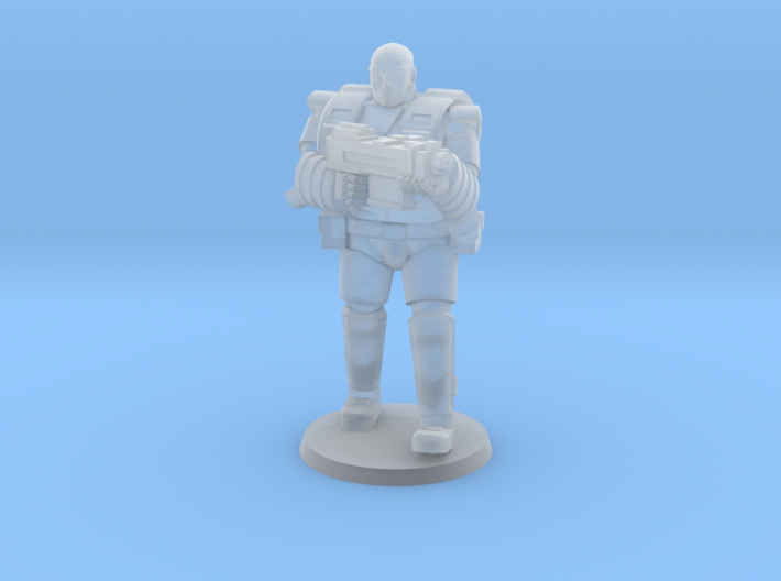 Super Soldier in Heavy Armor 3d printed
