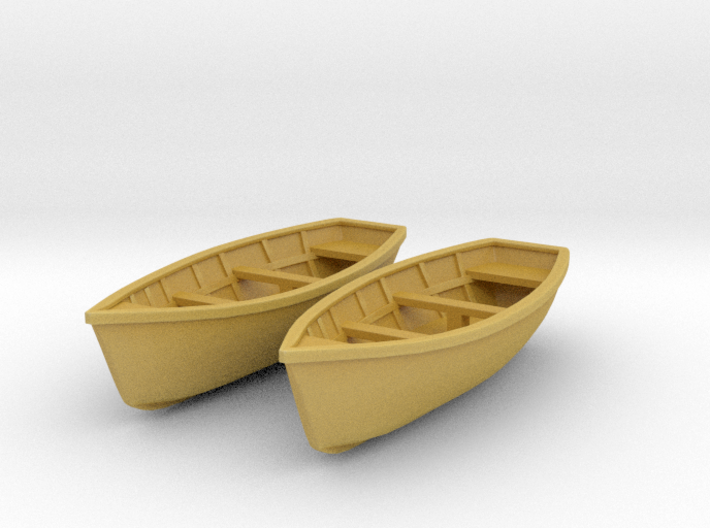 Wooden boat. HO Scale (1/87) 3d printed 