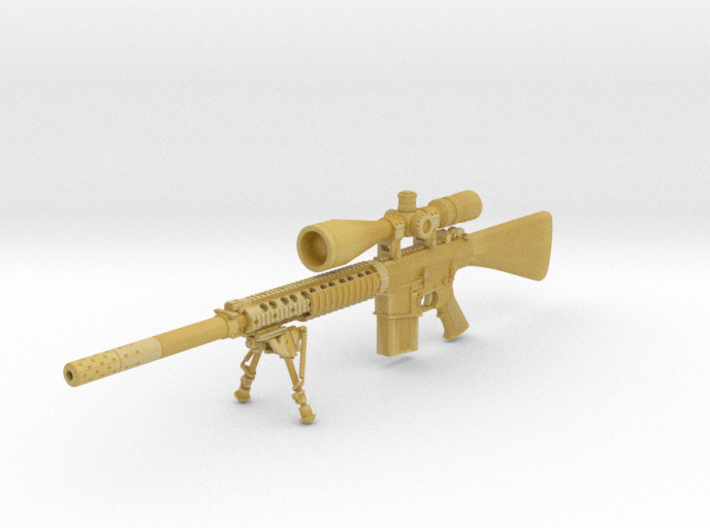 1/16th K11 with bipod suppressor and hunter scope 3d printed 