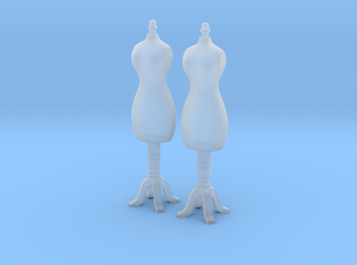 Female mannequin 01. HO Scale (1:87) 3d printed