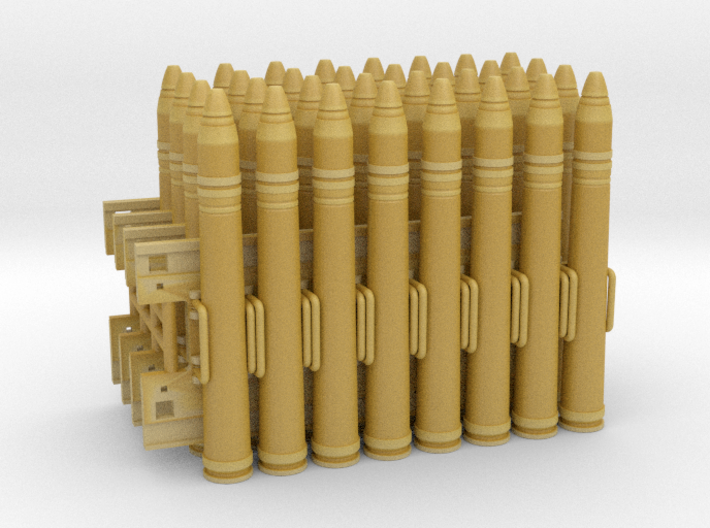 1/16th 3.7cm Flak cartridges (4 units) 3d printed