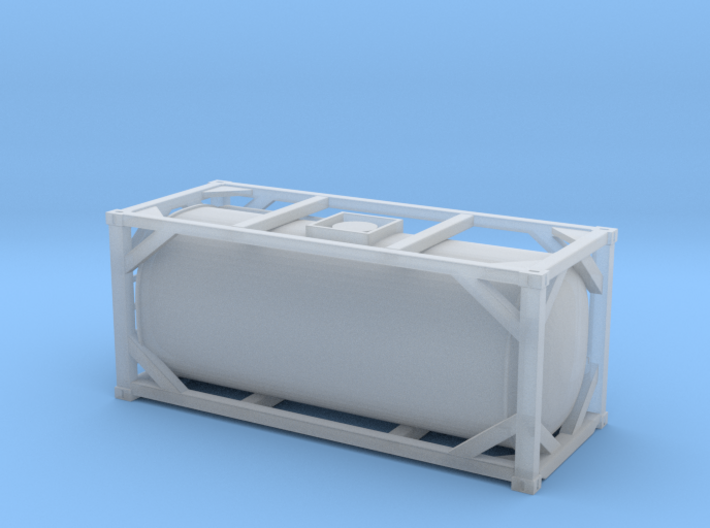 20 Feet ISO Tank Container 01. 1:160 Scale (N) 3d printed