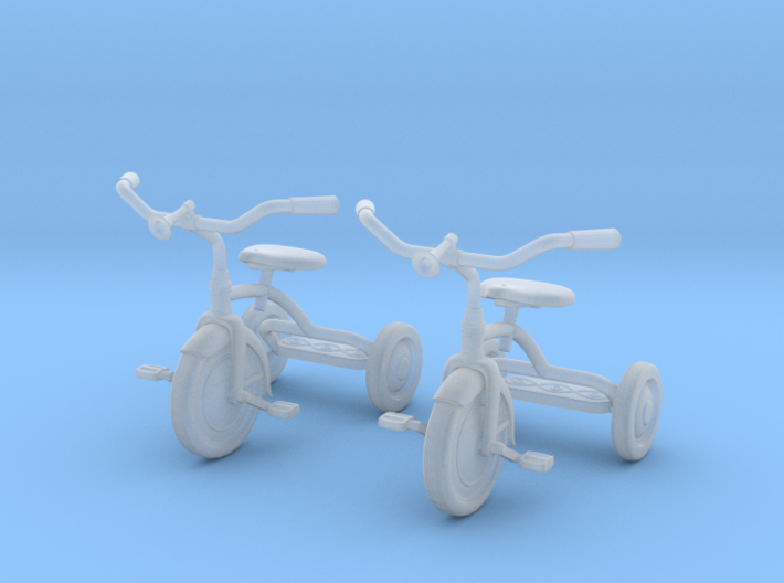 Tricycle 01. 1:18 Scale (x2 Units) 3d printed