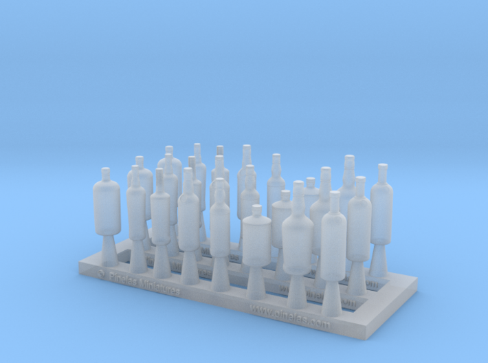 Bottles Ver02. 1:18 Scale 3d printed