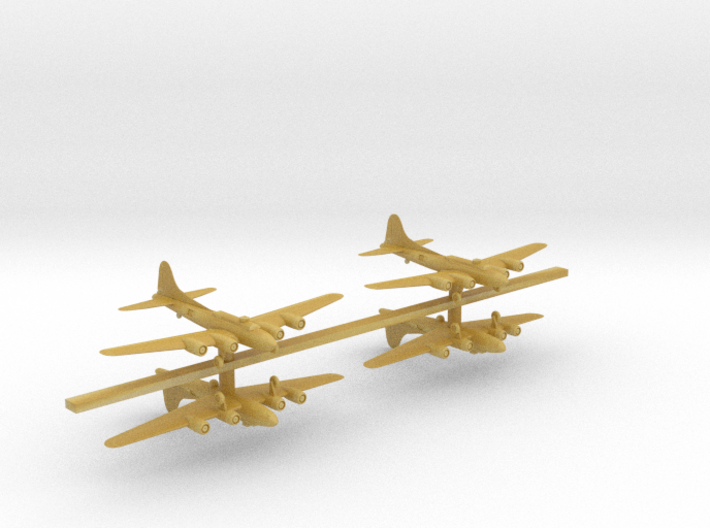 1:700 Scale B-17F Flying Fortress (4x) 3d printed