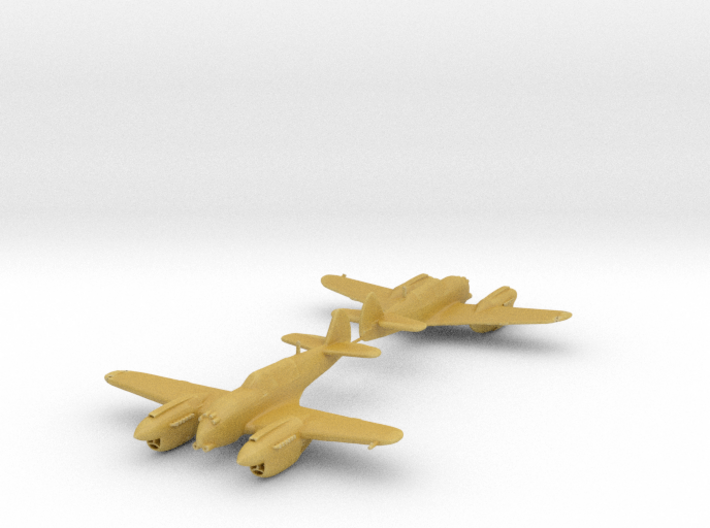 Curtiss P-40 Twin (Proposed) 1:200 x2 HDA 3d printed