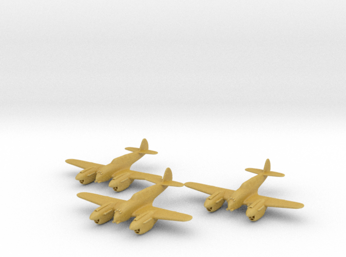 Curtiss P-40 Twin (Proposed) 1:285 x3 FUD 3d printed