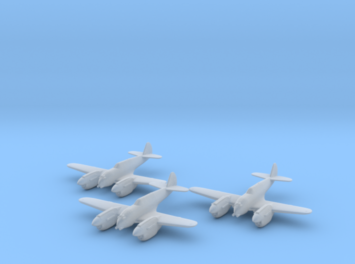 Curtiss P-40 Twin (Proposed) 1:285 x3 FUD 3d printed
