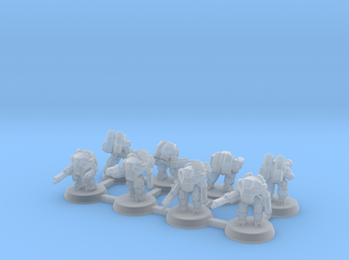 Terran Power Armor Squad 3d printed