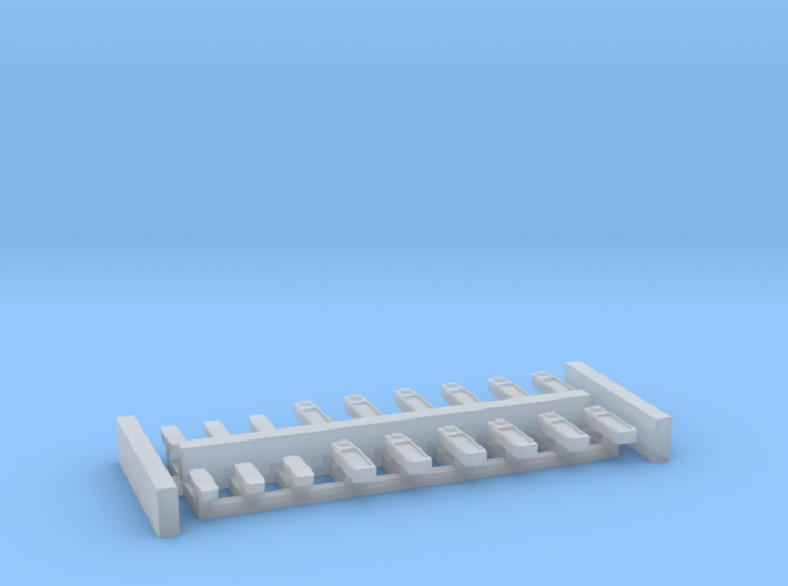 Assorted Allied Landing Craft 1:2400 WW2 3d printed