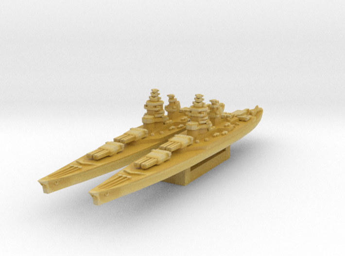Richelieu class battleship 3d printed 