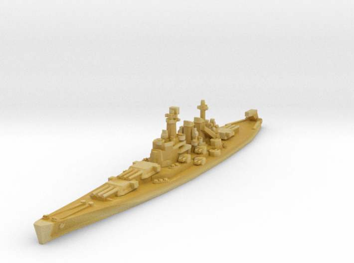 North Carolina class battleship 1/3000 3d printed
