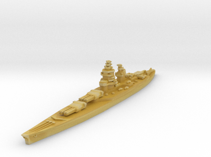 Richelieu class battleship 1/3000 3d printed