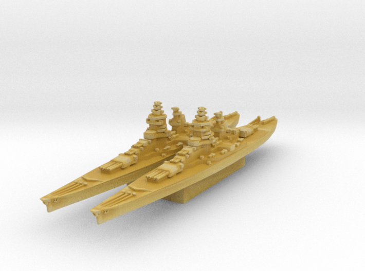Gascogne battleship 1/4800 3d printed