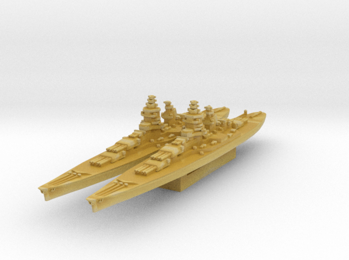 Alsace battleship 1/3000 3d printed
