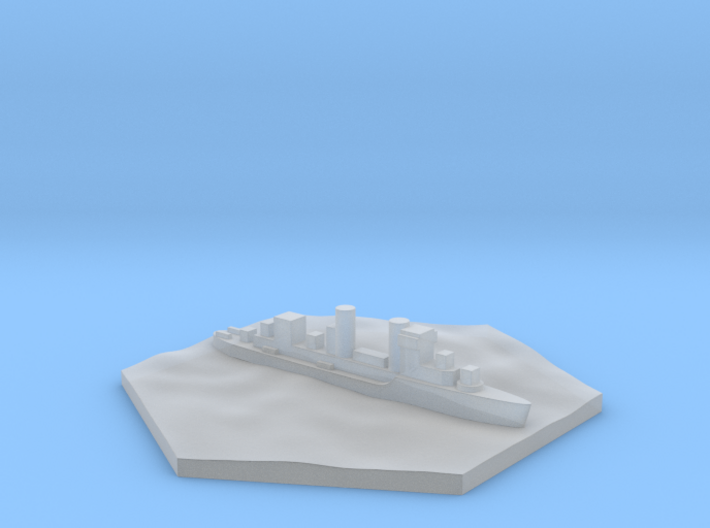 Destroyer WW2 warship hex counter 3d printed