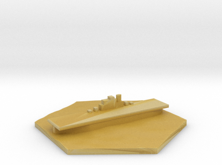 USS Enterprise carrier WW2 warship hex counter 3d printed