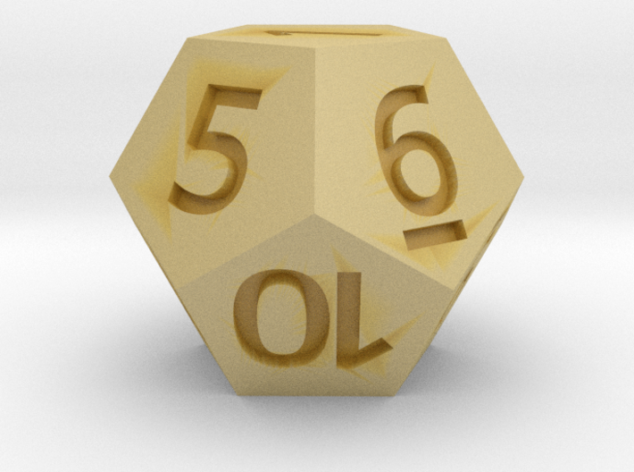 12 sided dice (d12) 30mm dice 3d printed