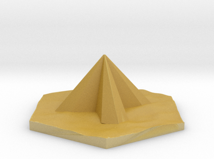 Alien Pyramid hex tile counter 3d printed