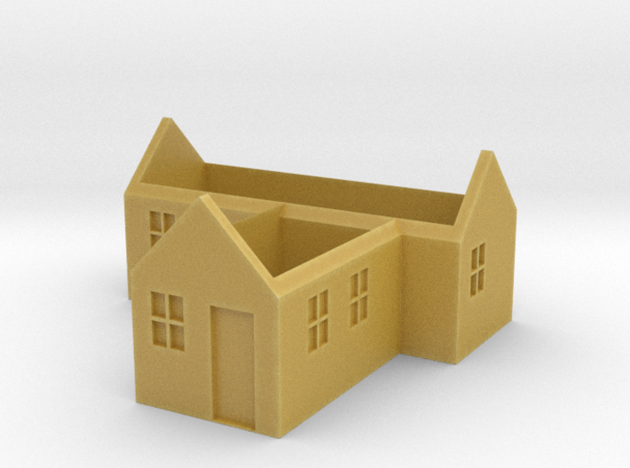 Country cottage wall structure 1:144 3d printed