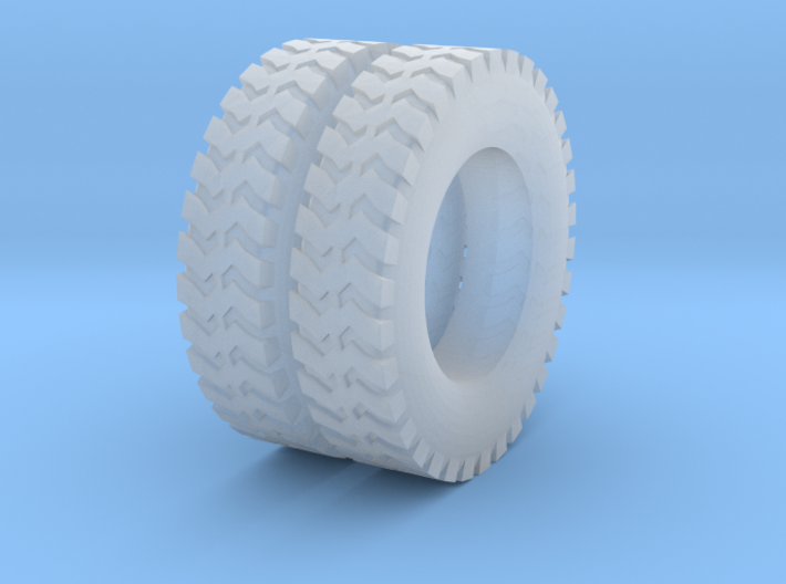1:64 scale ground gripper tires for dayton wheels 3d printed