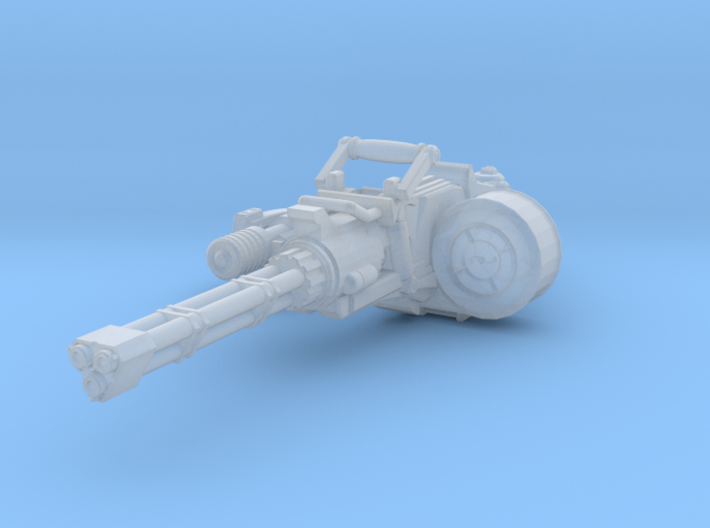 advanced Gatline Cannon 001a carried with support 3d printed