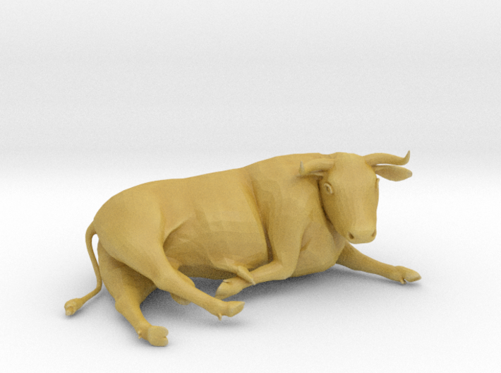 Bull Lying Down 3d printed