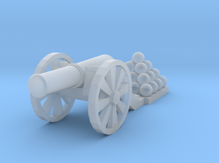 Cannon (Light) - Qty (1) N 160:1 Scale 3d printed