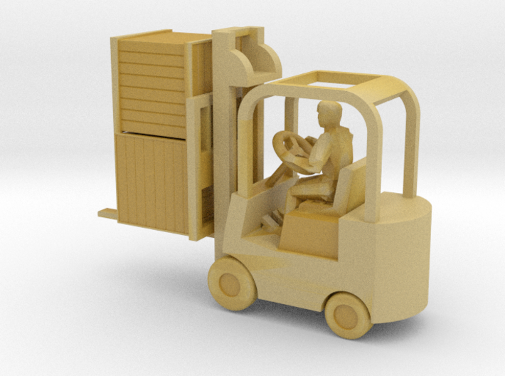 Forklift With Driver & Load - N 160:1 Scale 3d printed 