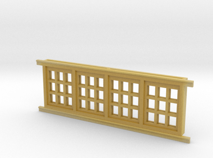Red Barn Window Section 3x3 White 3d printed