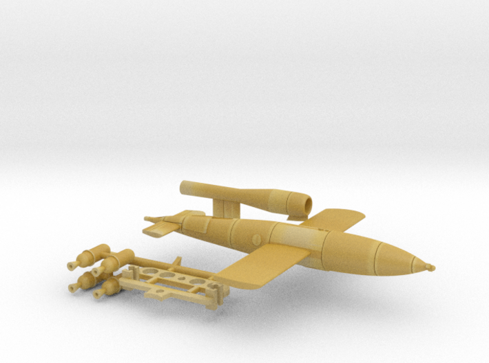 055A JB-2 Loon and Trolley 1/144 3d printed